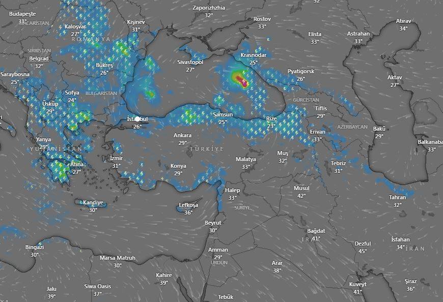 Meteoroloji'den Kastamonu, Çorum ve Çankırı'nın kuzeyi için sağanak uyarısı 22